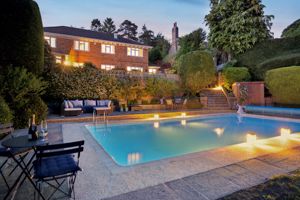 Pool in the evening - click for photo gallery